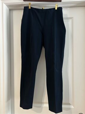 Ralph Lauren Navy Straight-Leg Dress Pants